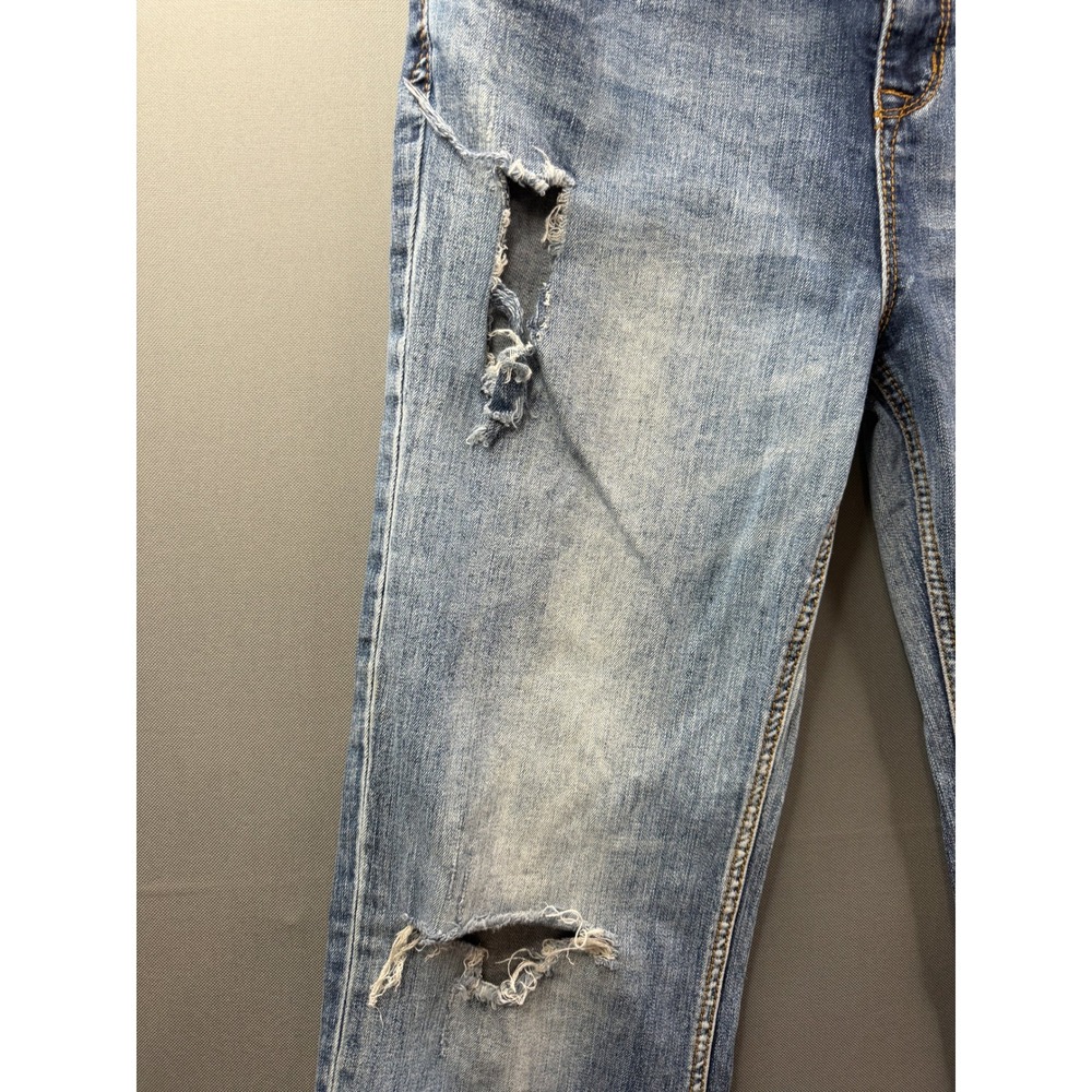 Grace in LA Distressed Bootcut Jeans Womens Blue Ripped Frayed 34x32 - Picture 6 of 11